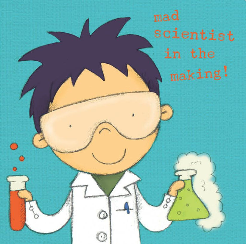 Birthday Card Scientist by Anne Marie Finn