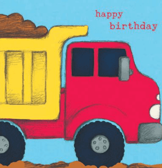Birthday Card Dump Truck by Anne Marie Finn