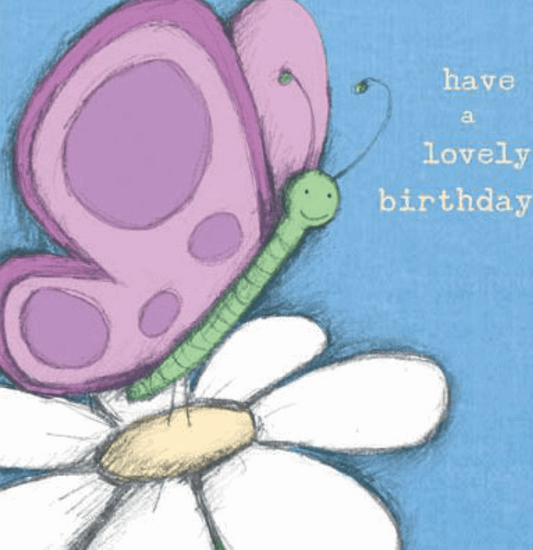Birthday Card Butterfly by Anne Marie Finn