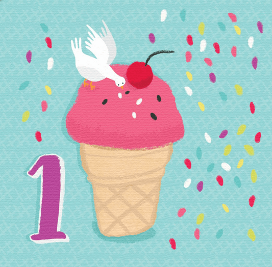 Birthday Card Ice Cream No.1 by Caitlin Murray