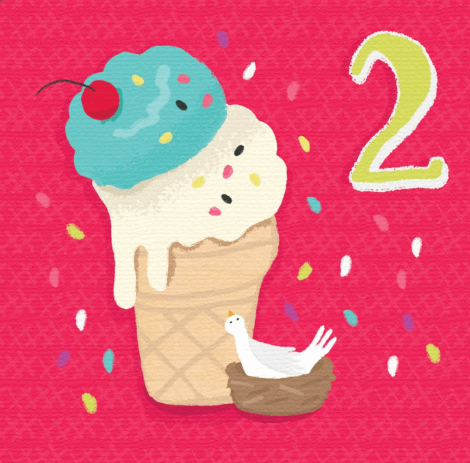 Birthday Card Ice Cream No.2 by Caitlin Murray