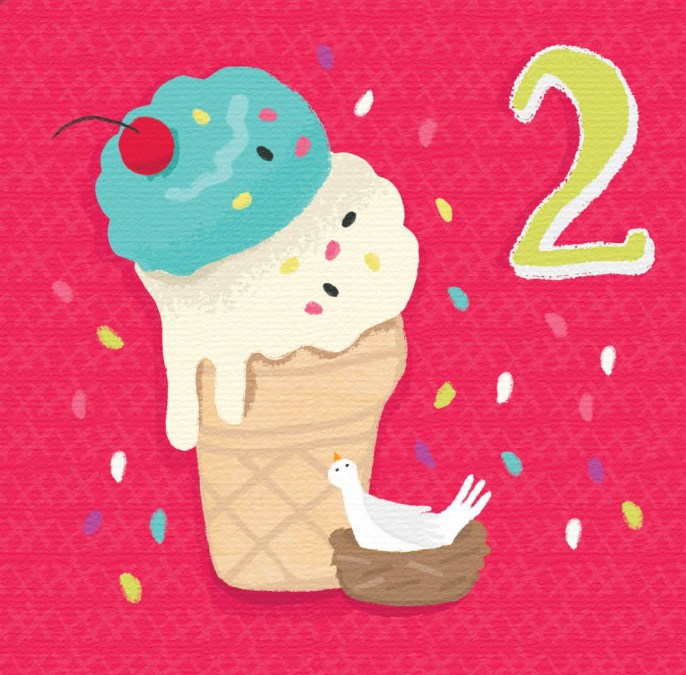 Birthday Card Ice Cream No.2 by Caitlin Murray