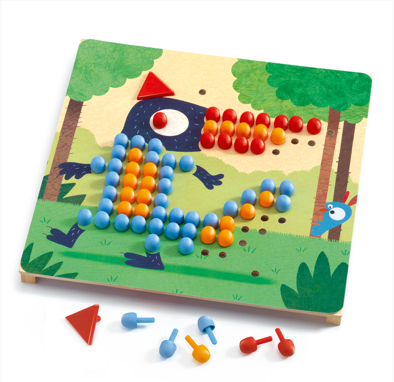 Djeco Rigolo Mosaico Peg Board Art & Craft