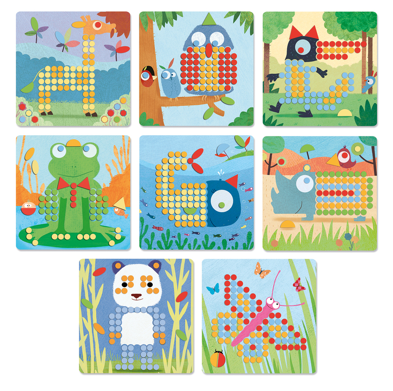Djeco Rigolo Mosaico Peg Board Art & Craft