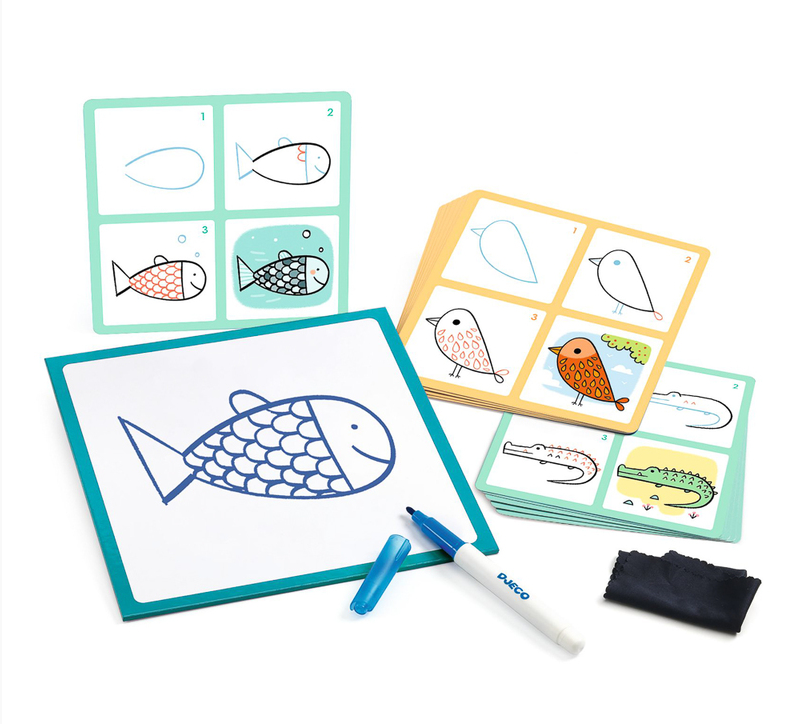 Djeco Step by Step Learn to Draw Intro to Axial symmetry Art & Craft