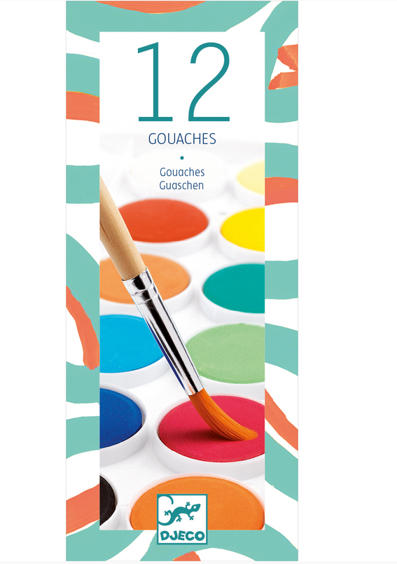 Djeco 12 Colour Palette Classic Art & Craft