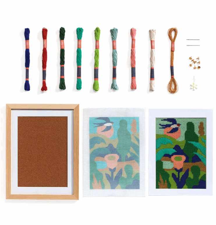 Djeco Atelier 65 Garden Needlepoint Kit