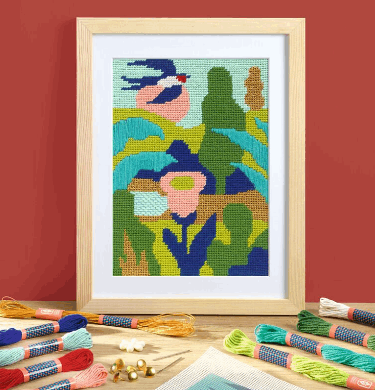Djeco Atelier 65 Garden Needlepoint Kit