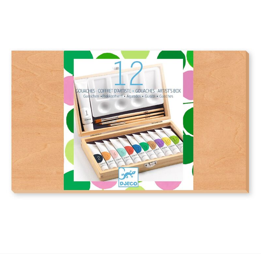 Djeco Artist's Box with 12 Gouaches Tubes Art & Craft