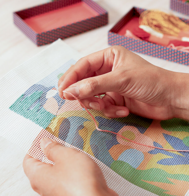 Djeco Atelier 65 Garden Needlepoint Kit