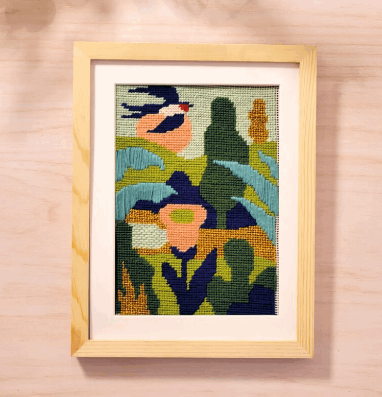 Djeco Atelier 65 Garden Needlepoint Kit