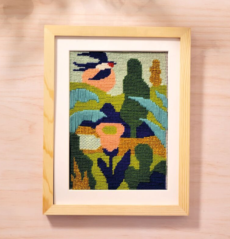 Djeco Atelier 65 Garden Needlepoint Kit