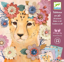 Load image into Gallery viewer, Djeco Floral Wreaths 3D Pictures Art &amp; Craft
