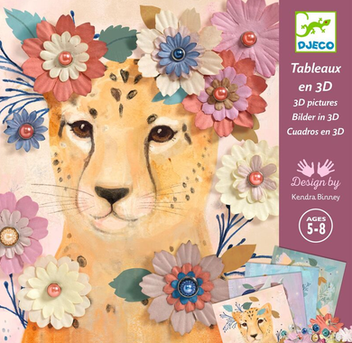 Djeco Floral Wreaths 3D Pictures Art & Craft