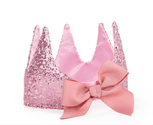 Load image into Gallery viewer, Great Pretenders Precious Pink Sequin Crown
