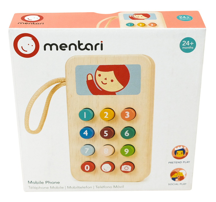 Mentari Wooden Mobile Phone Pretend Play