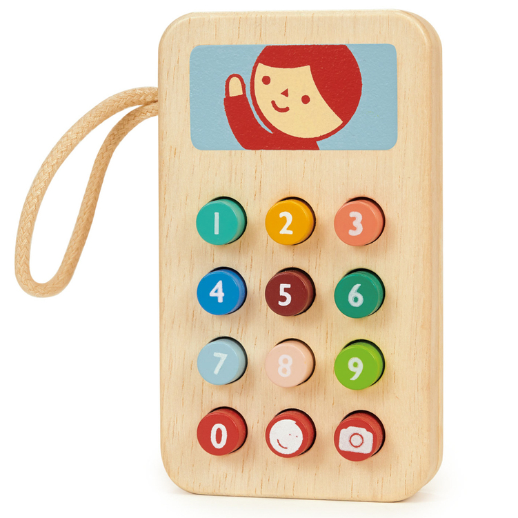 Mentari Wooden Mobile Phone Pretend Play