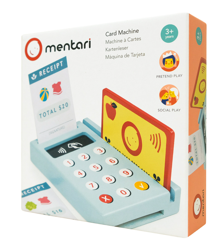 Mentari Wooden Card Machine Pretend Play