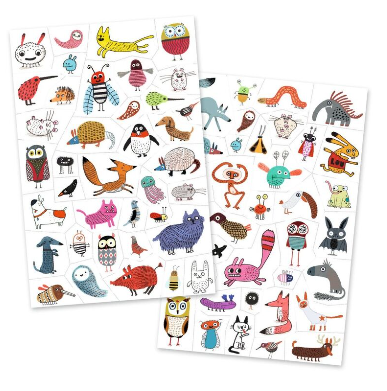 Djeco Temporary Tattoos Little Creatures 50pc