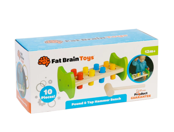 Fat Brain Toys Pound & Tap Hammer Bench Baby & Toddler