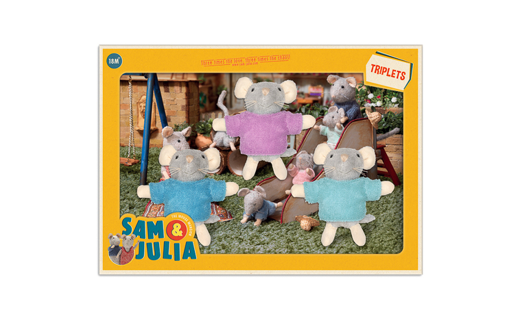 Sam & Julia Triplets Plush