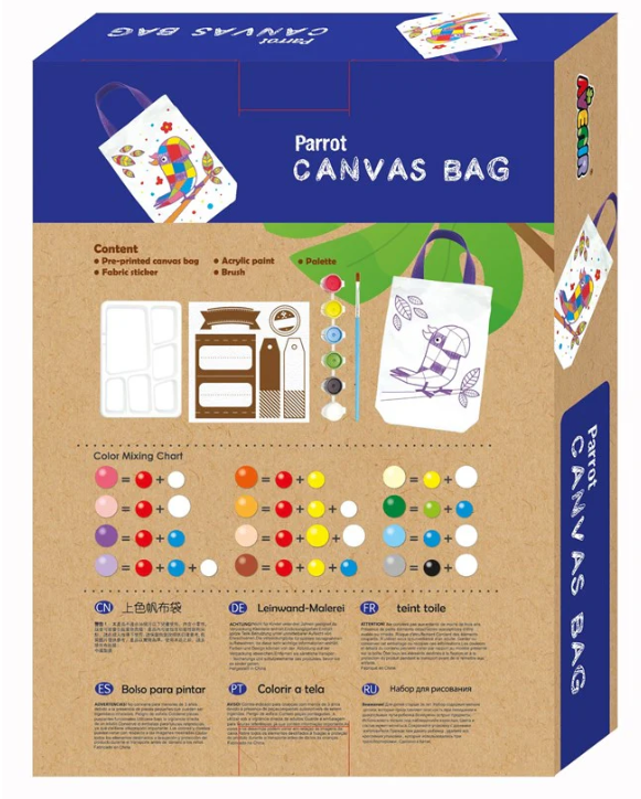Avenir Canvas Bag Parrot Art & Craft Kits