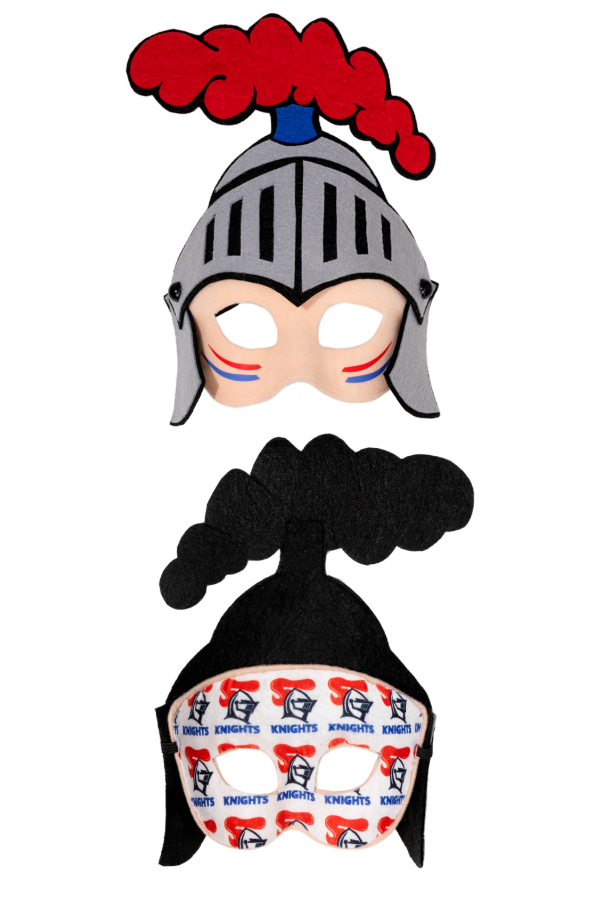 Sweida's Mini Mascots NRL Supporter Masks Knights Costumes