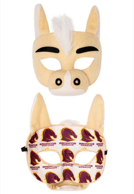 Sweida's Mini Mascots NRL Supporter Masks Broncos Costumes