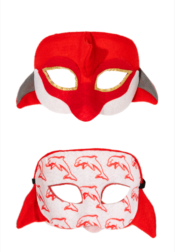 Sweida's Mini Mascots NRL Supporter Masks Dolphins Costumes