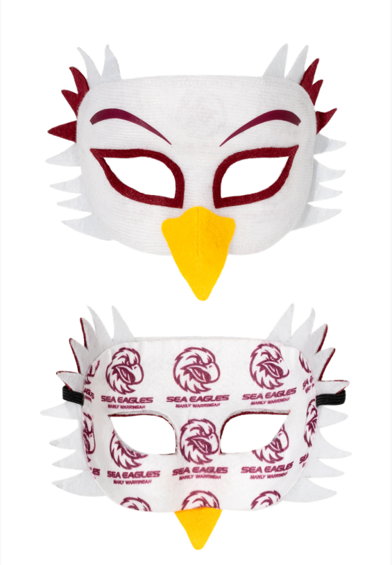 Sweida's Mini Mascots NRL Supporter Masks Sea Eagles Costumes