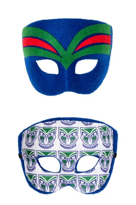 Sweida's Mini Mascots NRL Supporter Masks Warriors Costumes