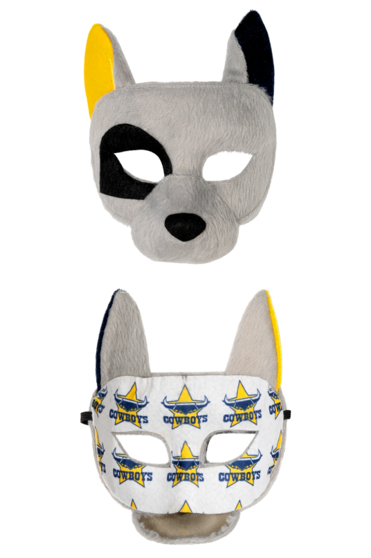 Sweida's Mini Mascots NRL Supporter Masks Cowboys Costumes
