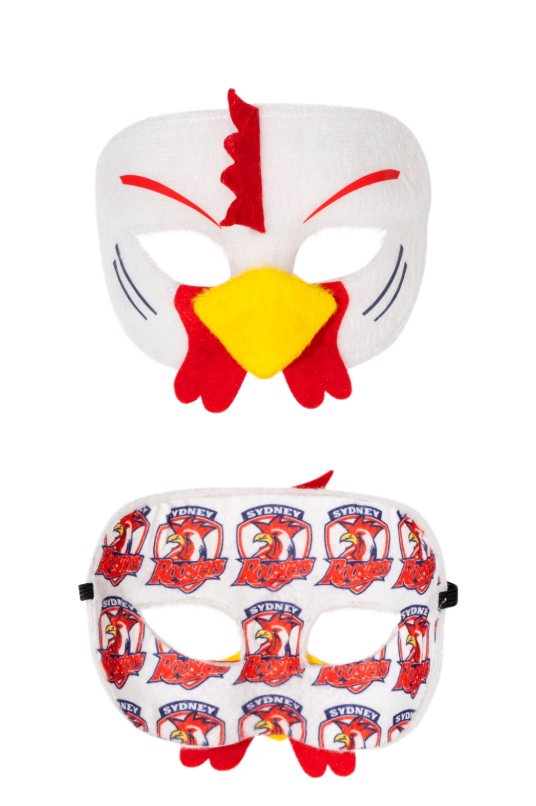 Sweida's Mini Mascots NRL Supporter Masks Roosters Costumes