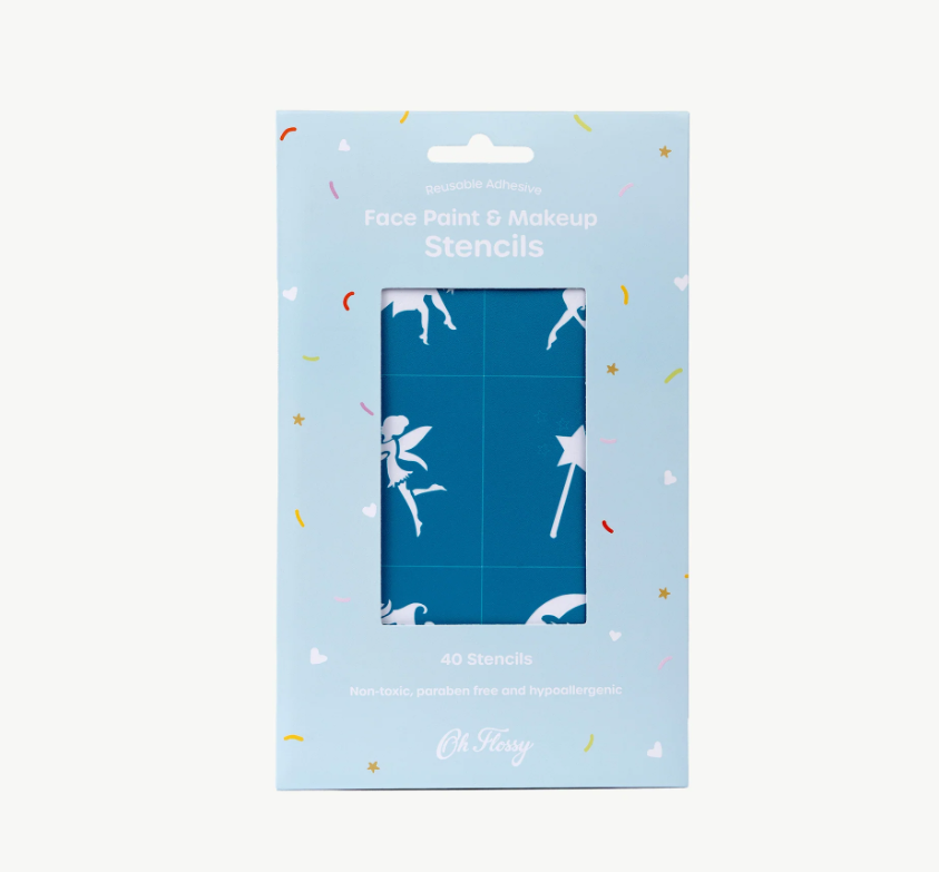 Oh Flossy Reusable Adhesive Face Paint & Makeup Stencils