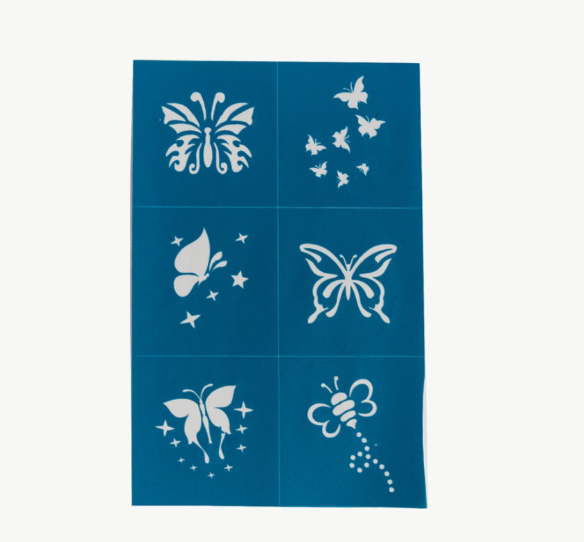 Oh Flossy Reusable Adhesive Face Paint & Makeup Stencils