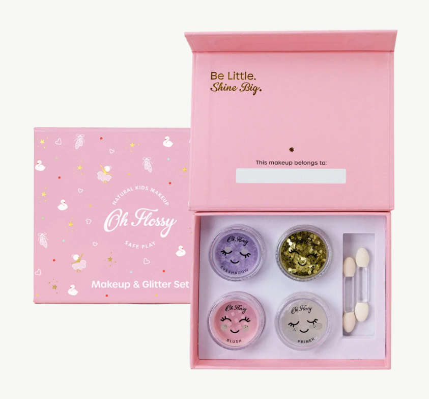 Oh Flossy Kids Ballet Sparkle Makeup & Glitter Set