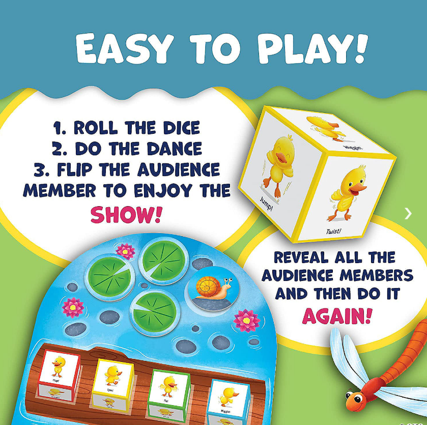 Peaceable Kingdom Duck Duck Dance Board Game