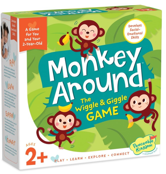 Peaceable Kingdom Monkey Around The Wiggle & Giggle Game Board Game