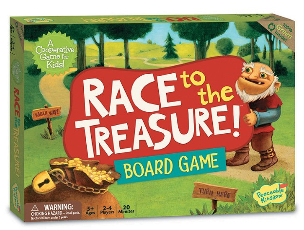 Peaceable Kingdom Race To The Treasure Board Game