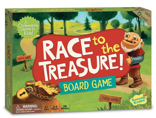 Peaceable Kingdom Race To The Treasure Board Game