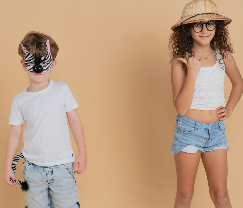 Sweida's Little Safari Deluxe Animal Mask & Tail Set - Zebra Costumes
