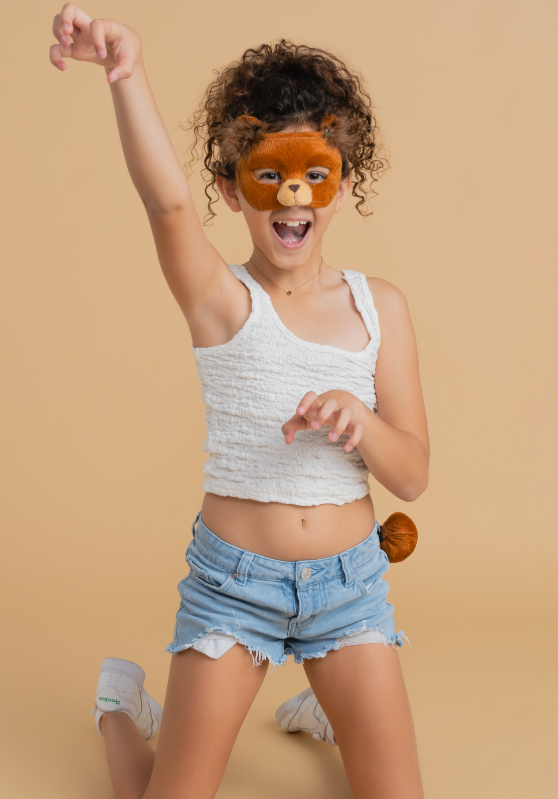 Sweida's Little Safari Deluxe Animal Mask & Tail Set - Bear Costume