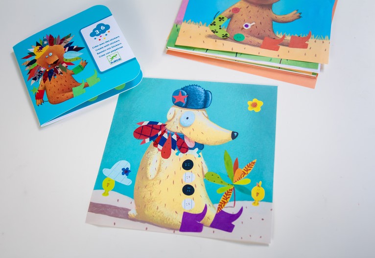 Djeco Create Animal Stickers Art and Craft