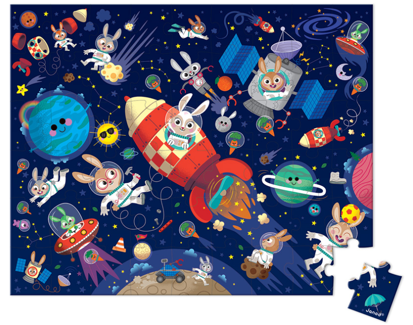 Janod Rocket Puzzle 54pc