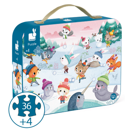 Janod Snow Party Puzzle 36pc