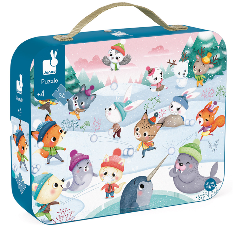 Janod Snow Party Puzzle 36pc