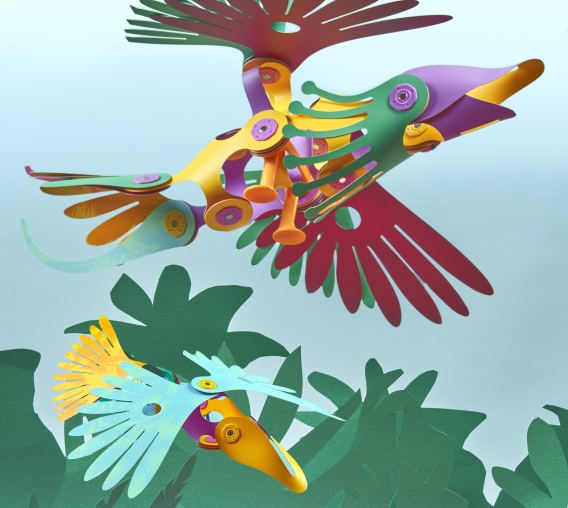 Clixo Tropical Birds Pack 22pc Construction Toy