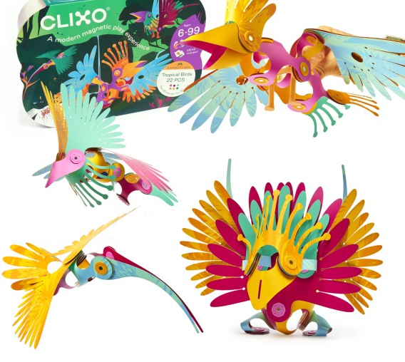 Clixo Tropical Birds Pack 22pc Construction Toy