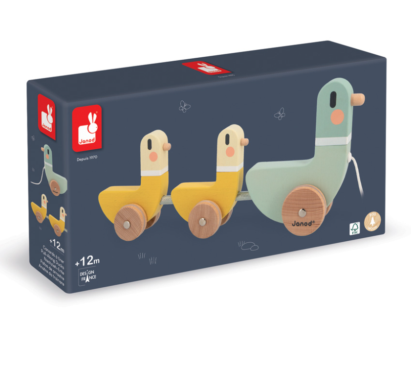 Janod Cocoon Pull Along Ducks