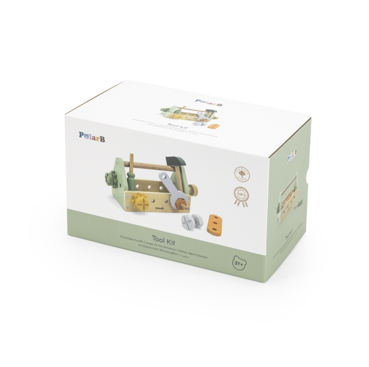 PolarB Little Wooden Tool Kit tool kit
